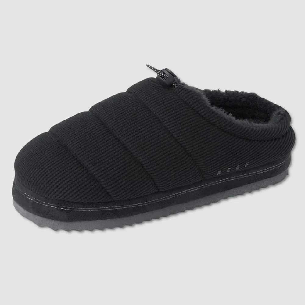 Reef Hiatus Mule Slippers - NEW Mens Size XL (13-14) Black - #49592-A6
